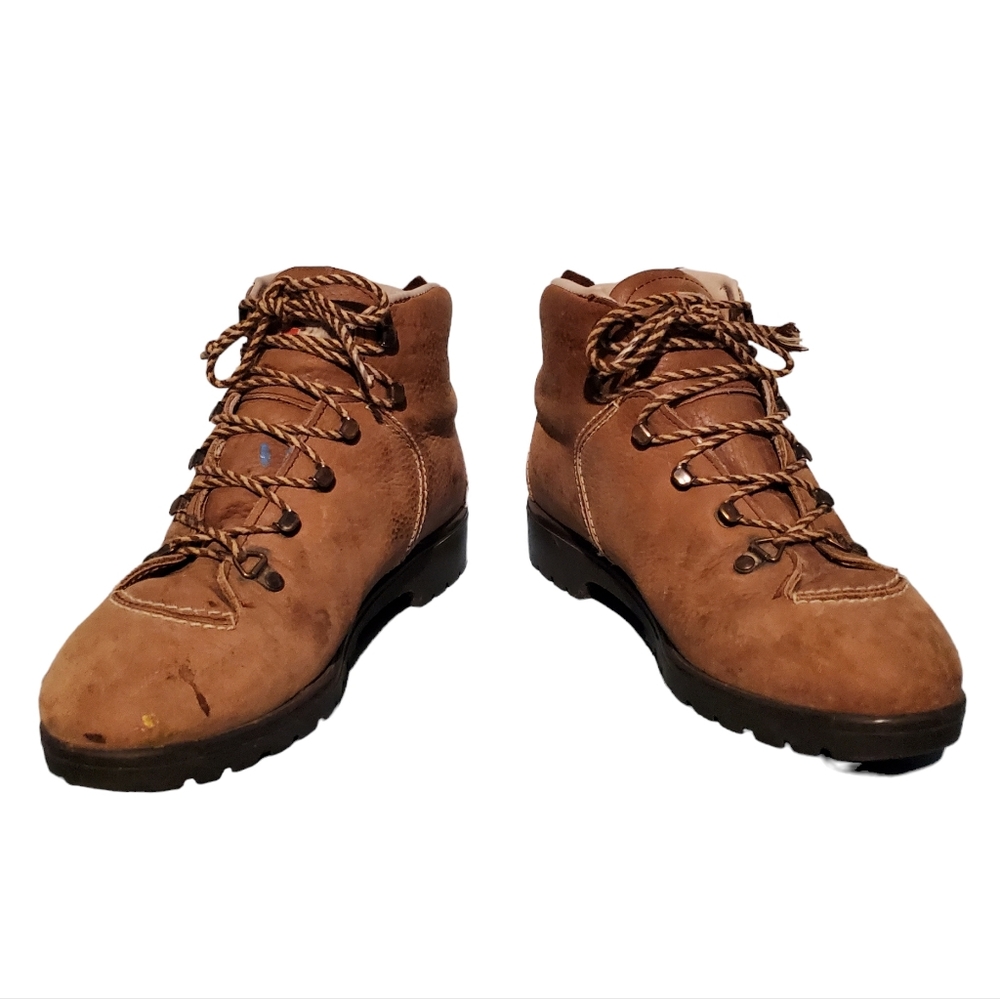 Vintage Raichle Brown Leather Mountaineering Hiker Boots Women's Size 7.5M - Picture 6 of 11